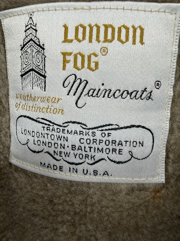 VTG 80s LONDON FOG Maincoats Womens Sz 12 Reg Trench Coat Removable Liner gallery