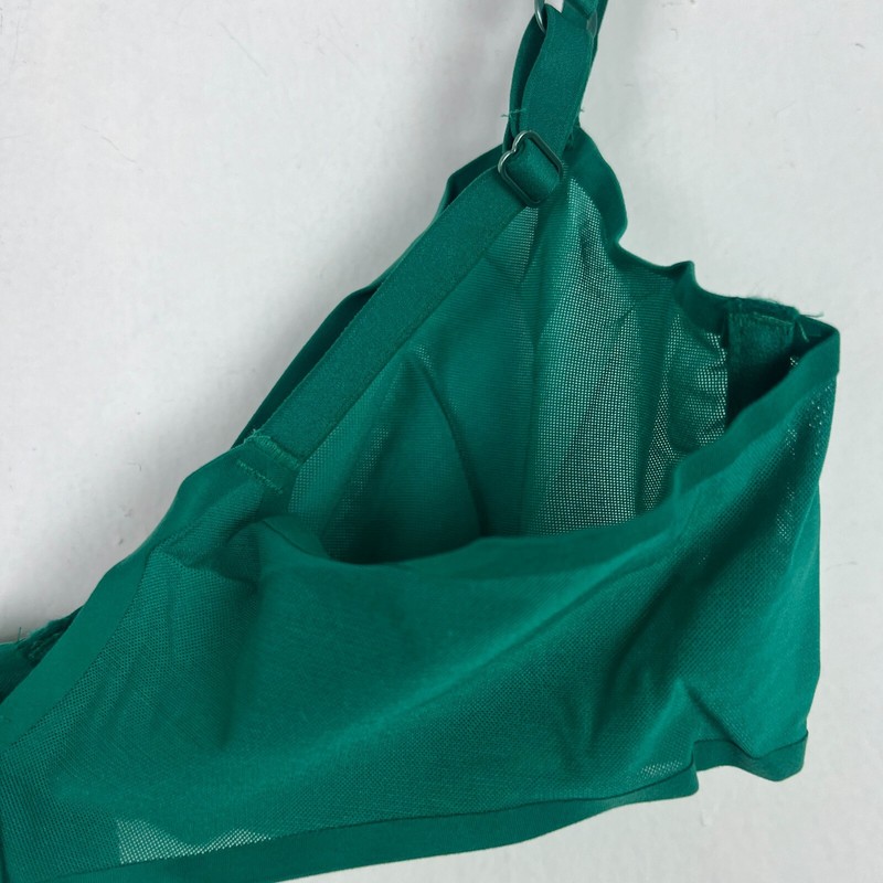 NWT Aerie SMOOTHEZ Mesh Unlined Balconette Bra Underwire Green Size 36C NEW gallery