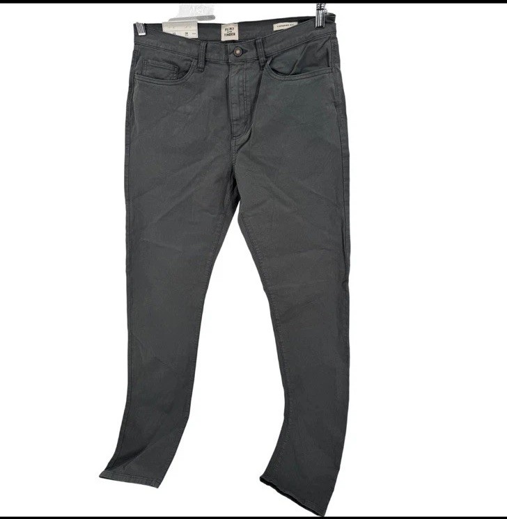 Flint and Tinder Pants 33×36 Mens Tapered Fit Gray Casual Comfort Easy Huckberry
