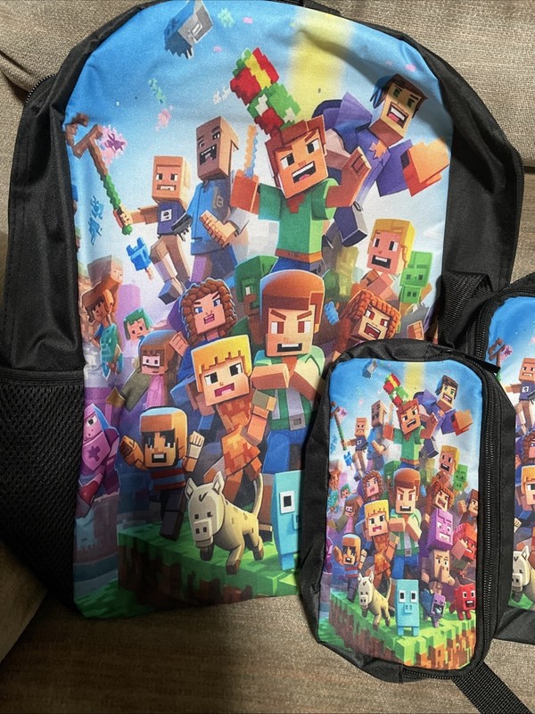 Boys Cartoon Backpack With Lunchbox And Pencil Holder gallery