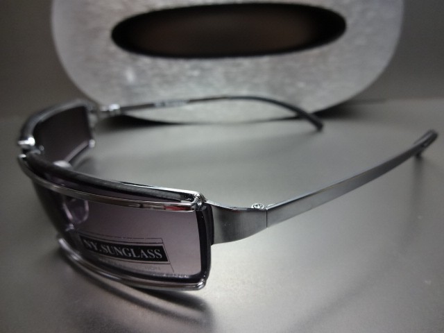 Mens Women SLEEK CONTEMPORARY MODERN STYLE SUN GLASSES Fashion Frame Gold Silver gallery