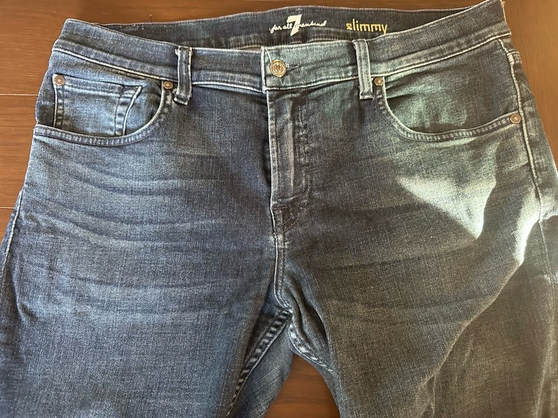 7 for All Mankind Luxe Sport Slimmy Jeans Men’s Size 34”, Inseam 31” Rn#115561 gallery