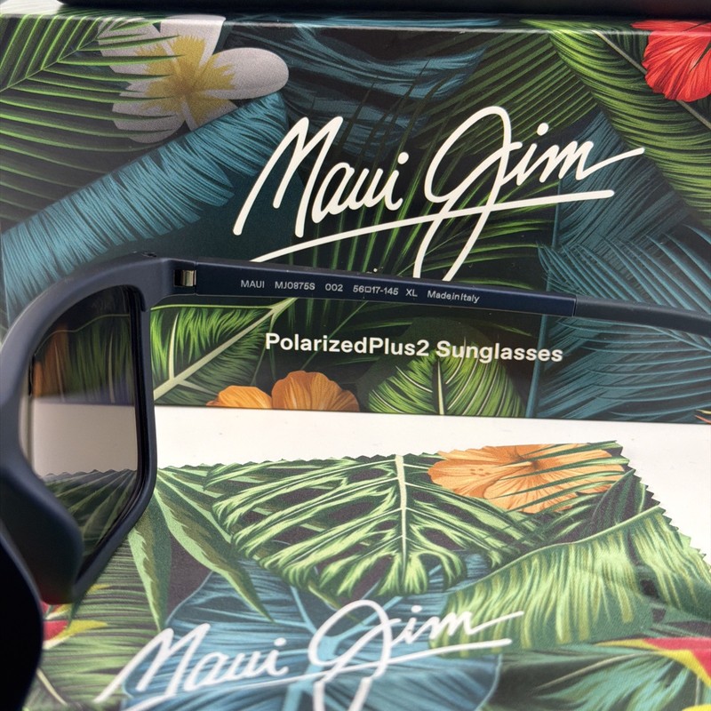 DEFECTIVE Maui Jim Mens One Way 56mm Blue Polarized Sunglasses MJ0875S00 G3D gallery