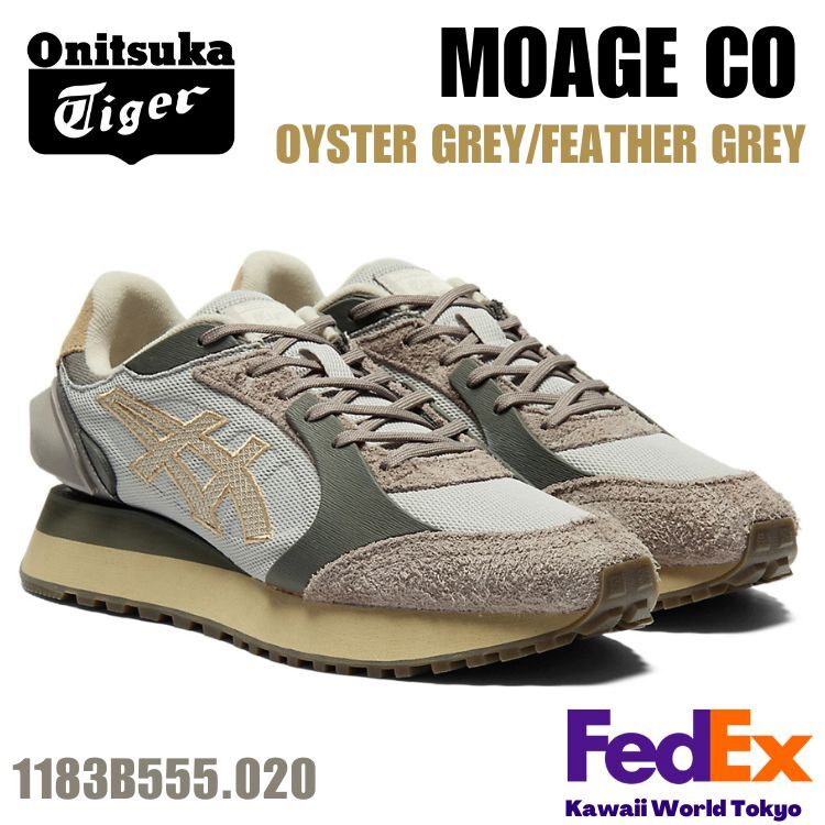 Onitsuka Tiger MOAGE CO OYSTER GREY / FEATHER GREY 1183B555 020 UNISEX NEW! F/S