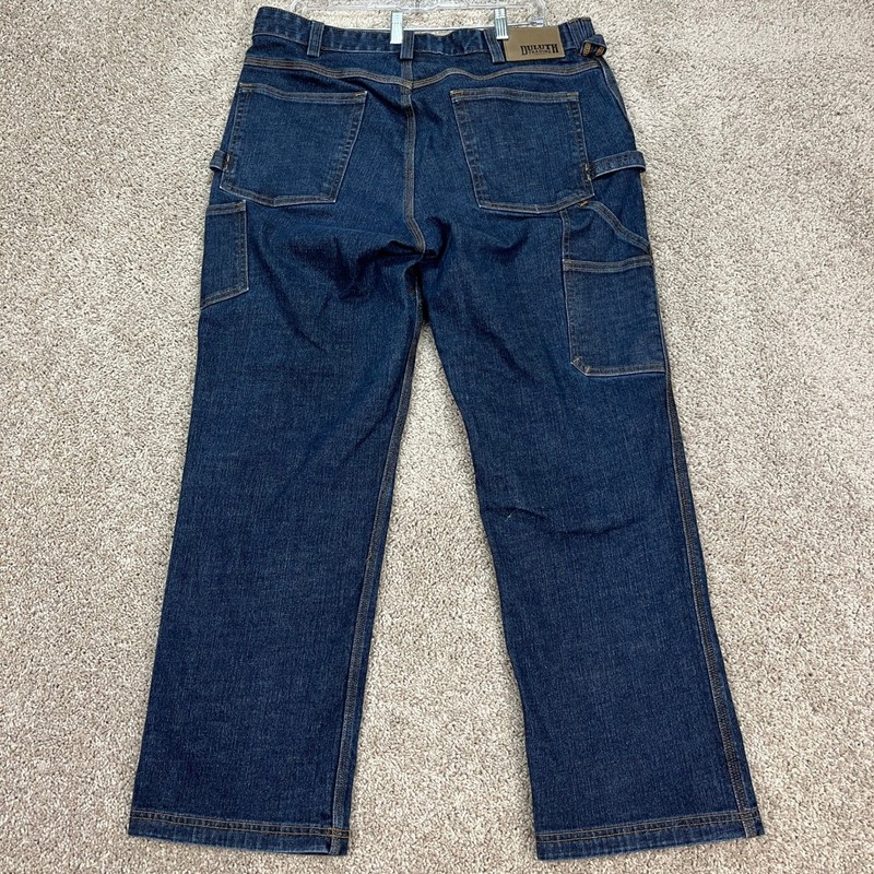 Duluth Trading Co Flex Ballroom Jeans Mens 36x30 Dark Wash Straight Leg Denim gallery