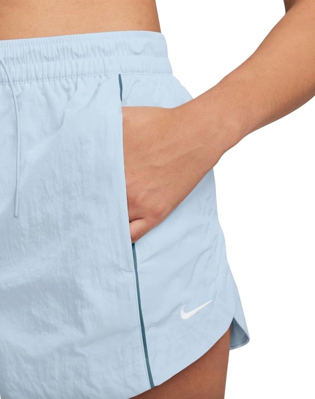 Nike Women's Windrunner Woven Shorts - Blue Tint/Smokey Blue/White - Medium gallery