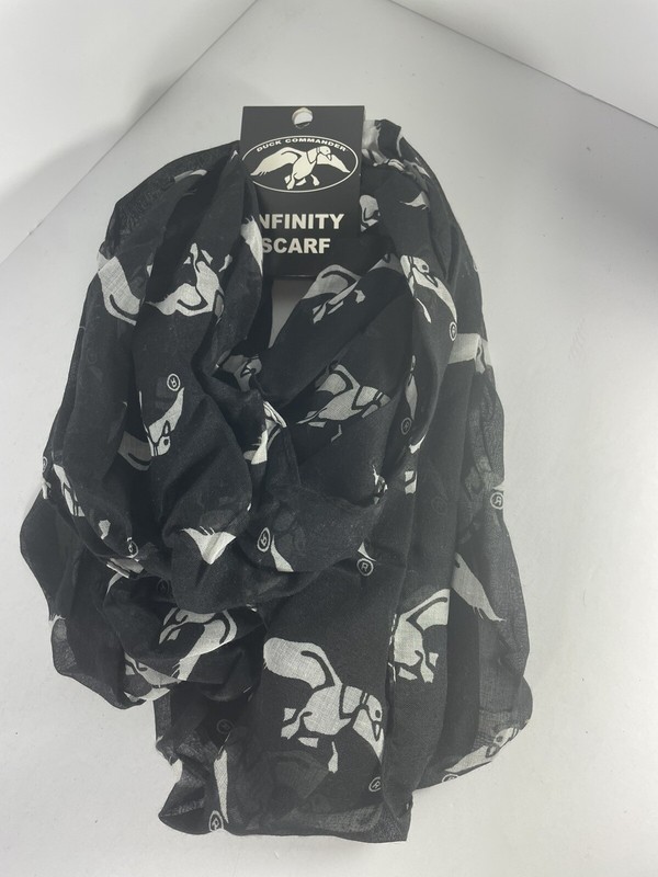 Duck Commander Duck Dynasty Infinity Scarf Black White Ducks NWT￼ Women New