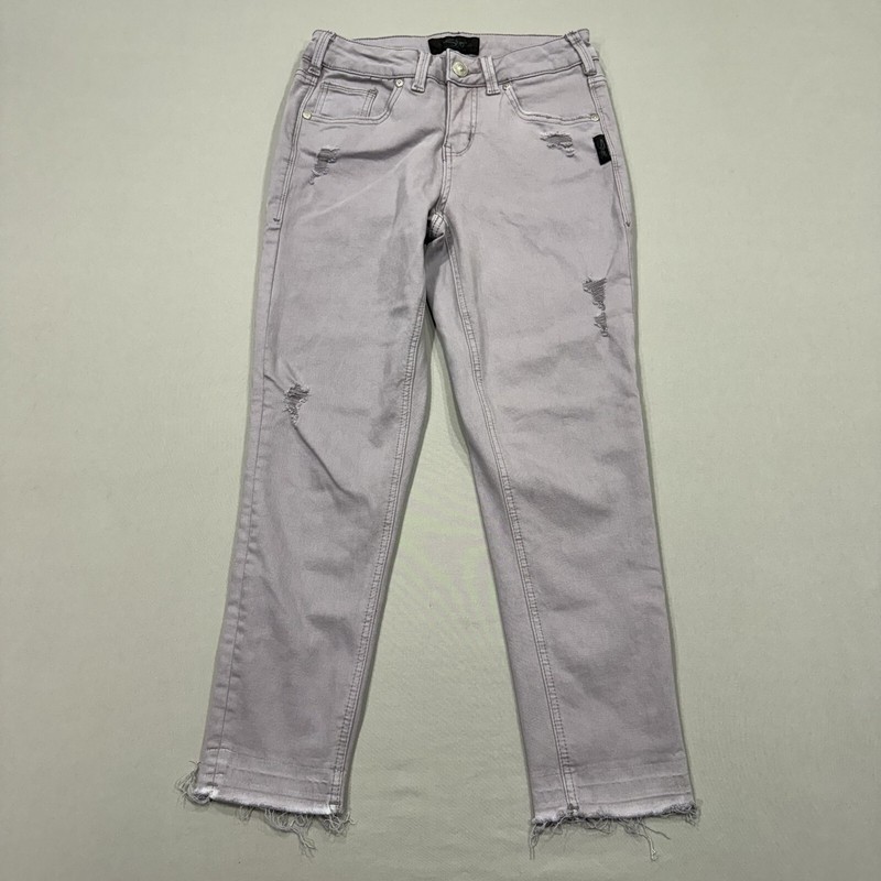 Silver Jeans Womens 26/25 Purple Avery Skinny Crop Denim Stretch City Preppy