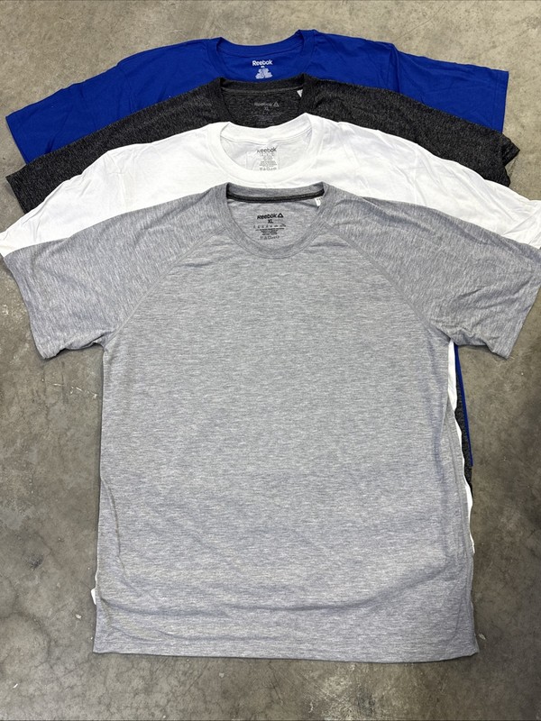 Reebok Men's Short Sleeve 6 Pack New T-Shirt, Size MEDIUM (6 Colors Pack) gallery