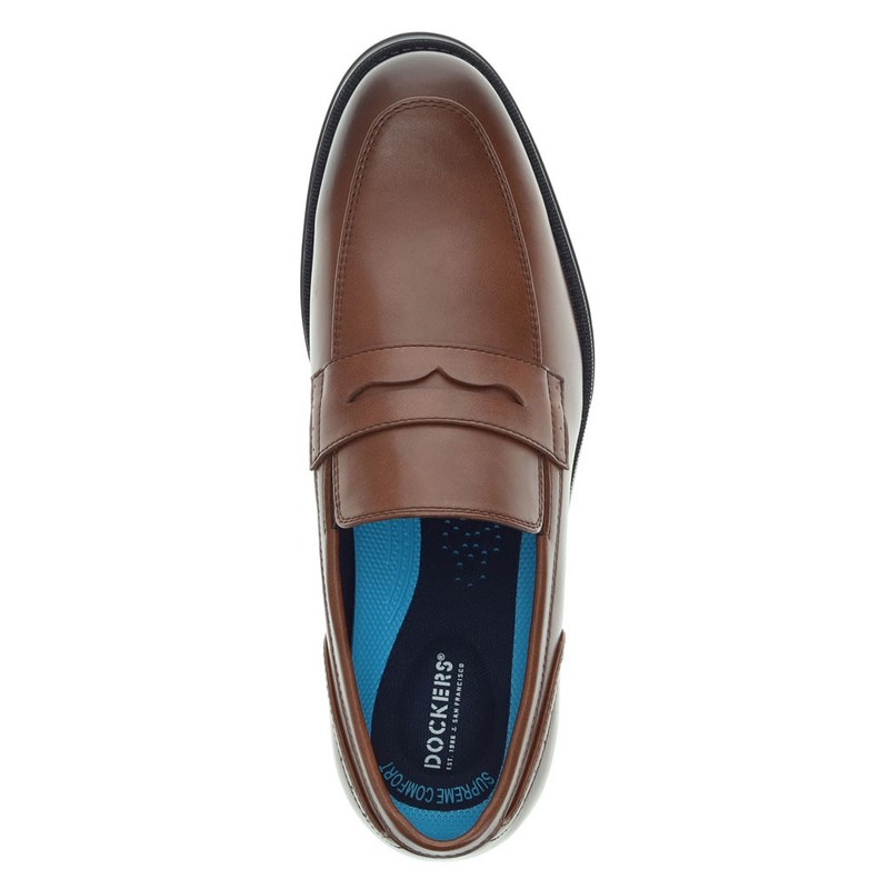 Dockers Mens Emerson Penny Synthetic Leather Dress Loafer Slip On Shoe gallery