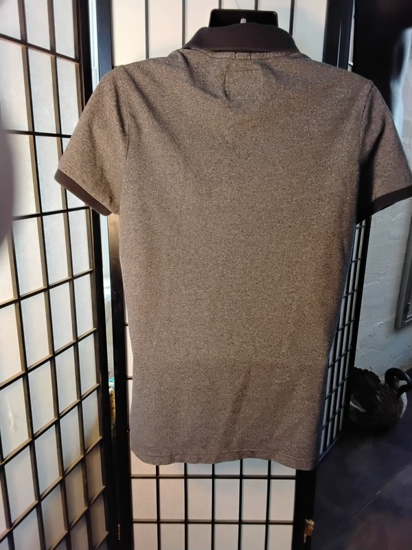 Hollister Mens Polo Shirt Grey L Epic Stretch gallery