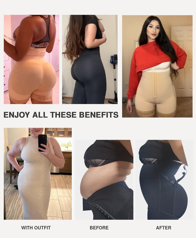 Lover-Beauty Shapewear Bodysuit Fajas Colombianas Small Light Skin Tummy Control gallery