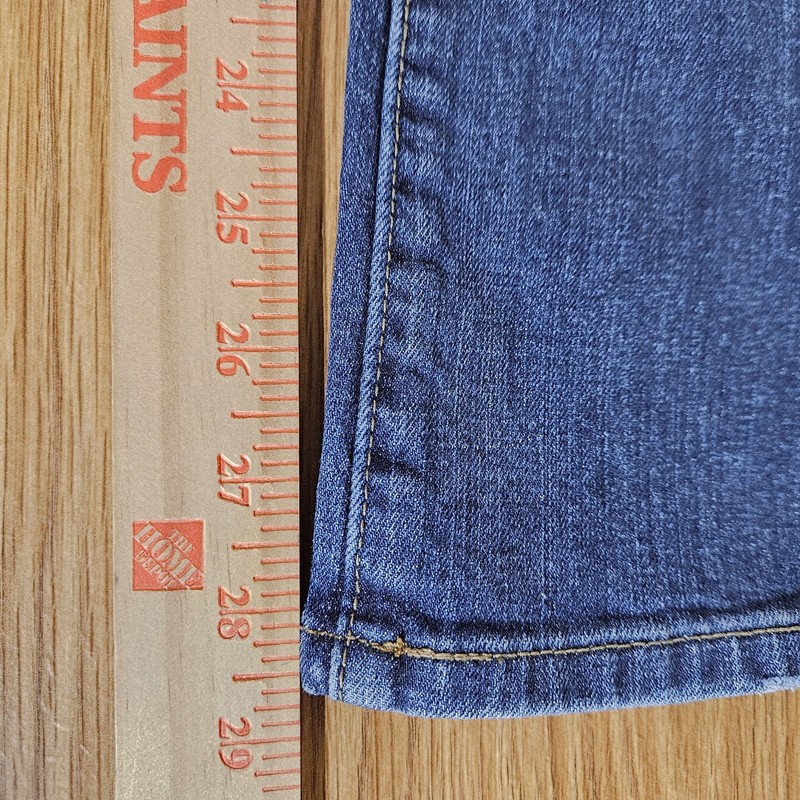 Levis Women's 515 Bootcut Jeans Blue Denim Back Flap Button Pockets 32" x 28.5" gallery