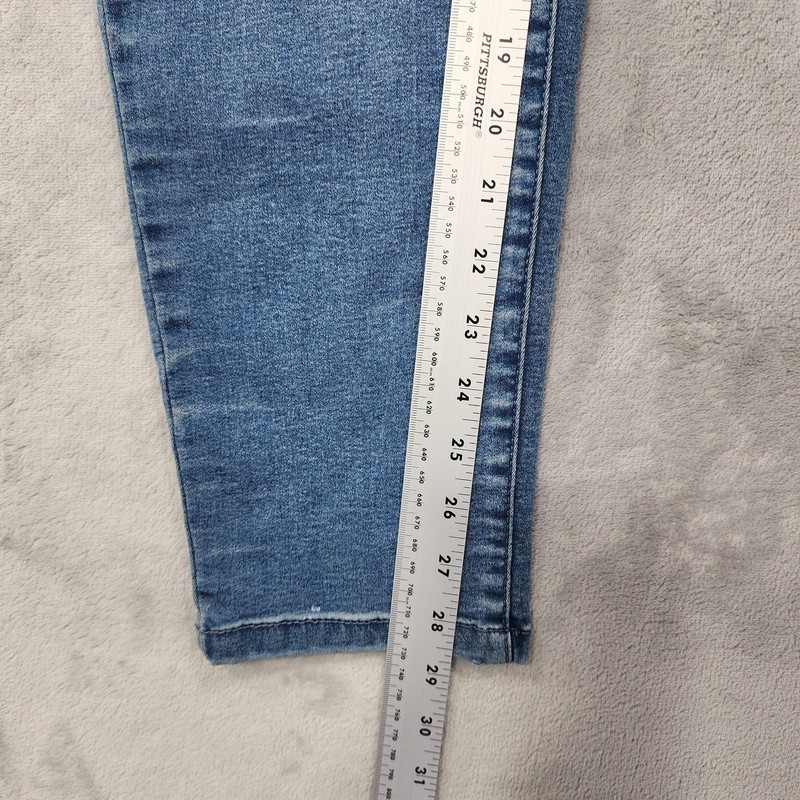 DG2 By Diane Gilman Jeans Women L Blue Pull On Jegging Slim Stretch Denim Casual gallery
