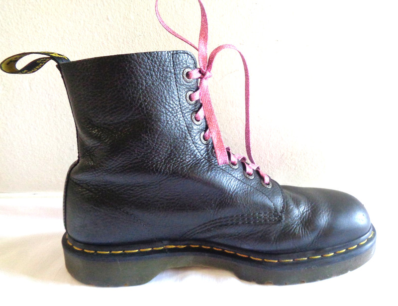 Dr. Martens Air Wair 1460 Pascal Boot Bex Sz 12 Black Leather Boots gallery