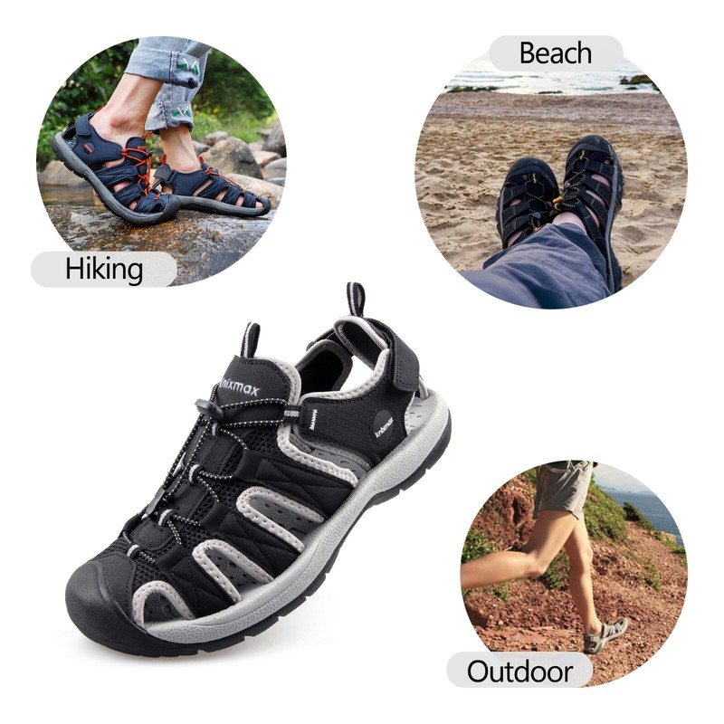 Knixmax Mens Athletic Sandals Summer Outdoor Hiking Adventure Sports Sandals gallery