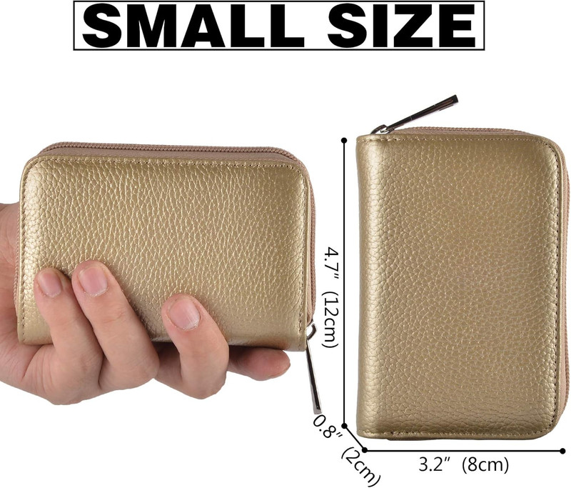 Credit Card Holder Zipper Wallet with 26 Card Slots Capacity RFID Blocking gallery