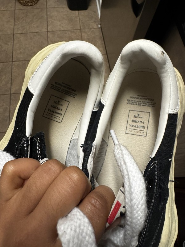 MAISON MIHARA YASUHIRO Blakey Vintage SoleCanvas Low-Top Sneaker BLACK EU41/US8 gallery