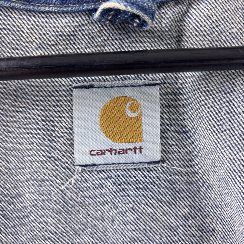 Carhartt J12 DST Denim Trucker Jacket Mens Size 2XL Blue Wash Workwear gallery
