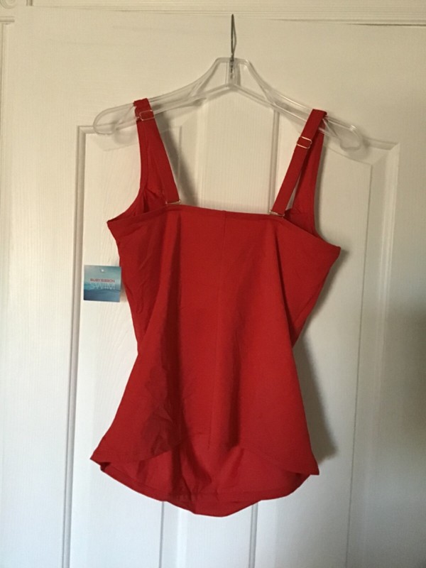 RUBY RIBBON MALIBU TANKINI TOP #1975 NEW! gallery