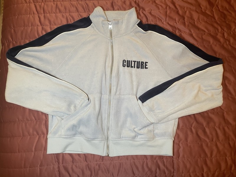 Black History Month Women’s Culture Zip Up Fleece Velour Sweatshirt Size Small