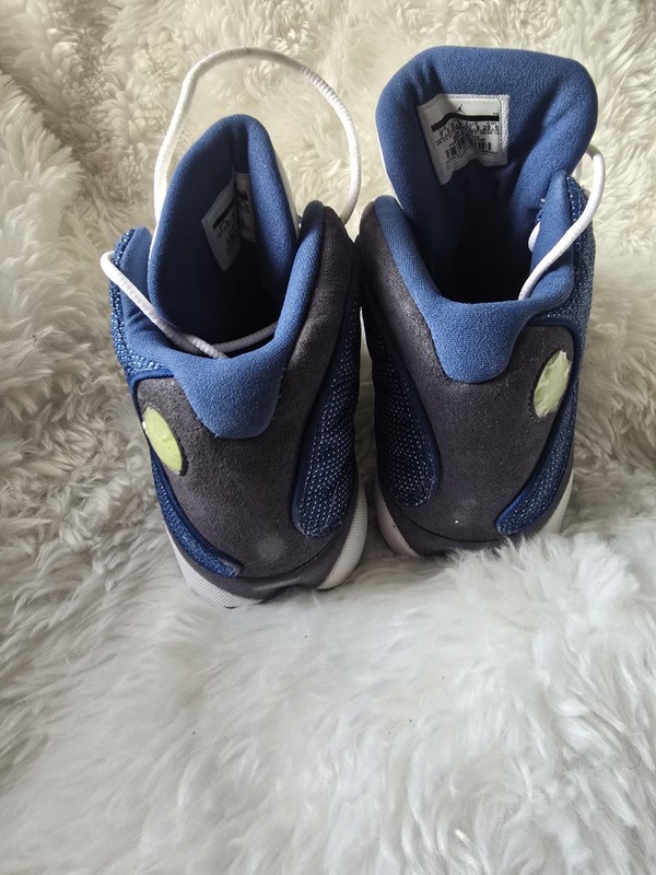 Jordan Air Jordan 13 Retro Flint 2010 Basketball Sneakers White Blue Mesh gallery