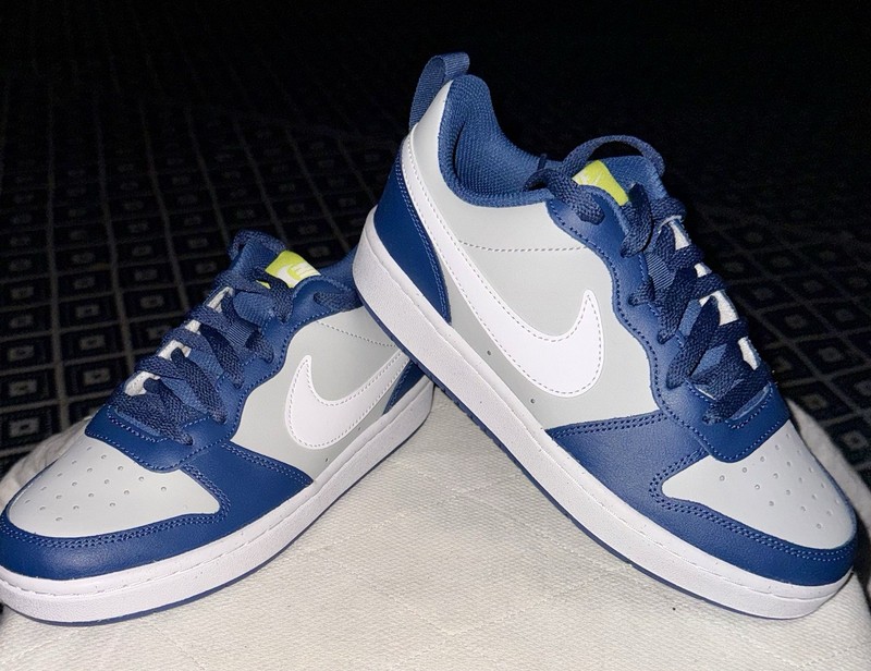 Nike Air Winflo 10 Teens Low Top Lace-Up Athletic Sneaker Blue/White BQ5448