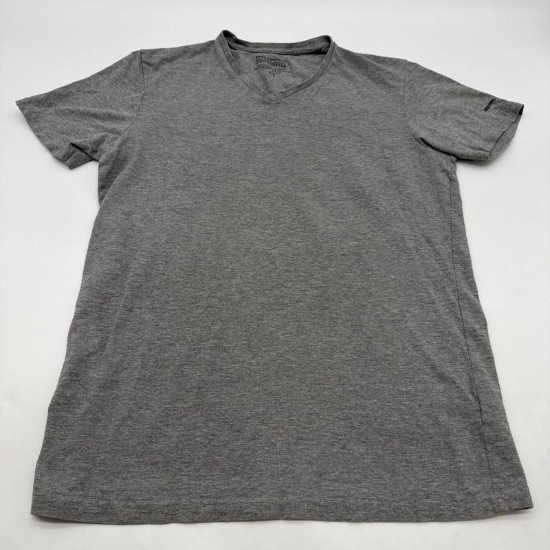 Projek Raw Coton Liquid T-shirt Men S Gray V-Neck .#43153