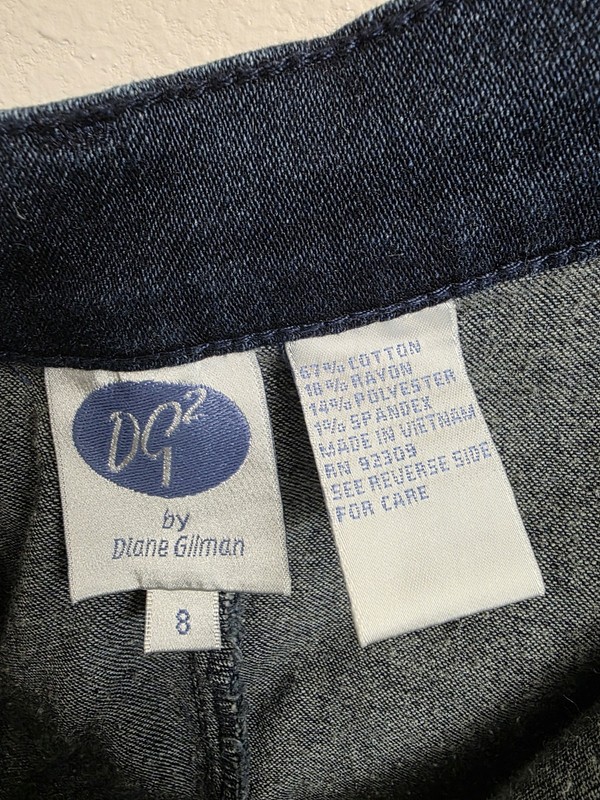 Diane Gilman DG2 Stretch Denim Bermuda City Shorts, Blue, Women's Size 8 gallery