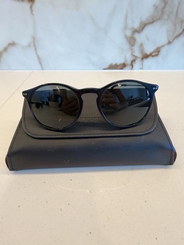 Giorgio Armani Sunglasses AR8196 5001/1 Black Round Frames with Grey Lenses