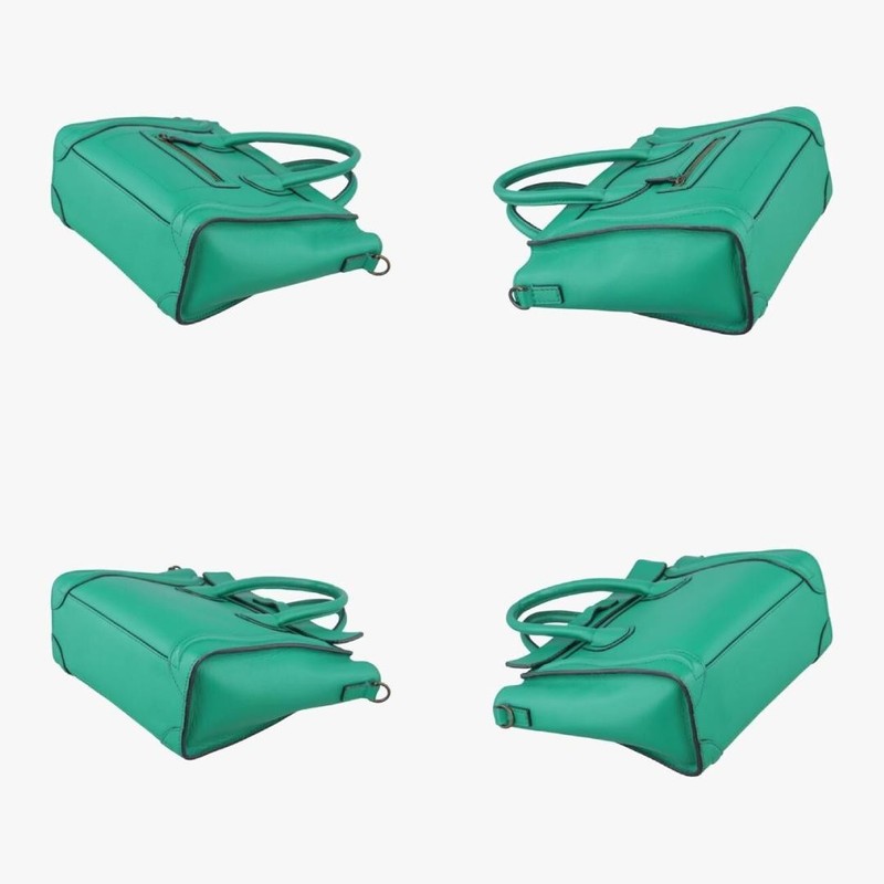 CELINE Luggage Nano Shopper Green U-ZP-0123 Leather Authentic No/Shoulder gallery