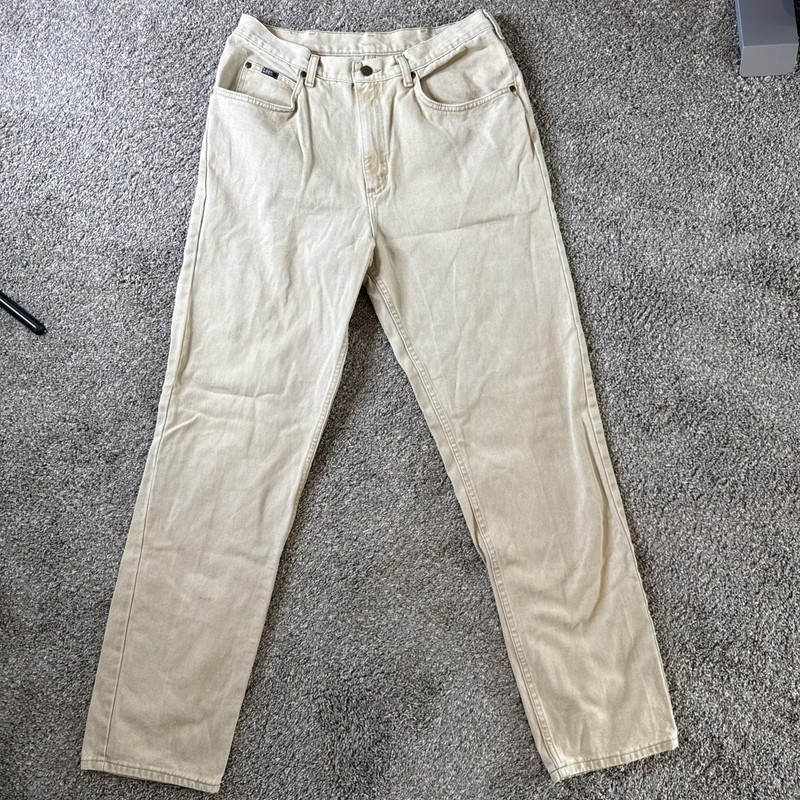 LEE Premium Denim Men’s Jeans Classic Fit Straight Tan Size 36×34