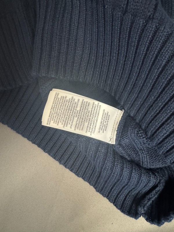 Polo Ralph Lauren Women’s Cotton Cable Knit Crew Neck Sweater Navy Size XS NWT gallery