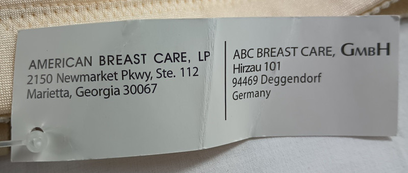 ABC Mastectomy Bra Style 118 Size 44D Beige No Wire Rose NWT gallery