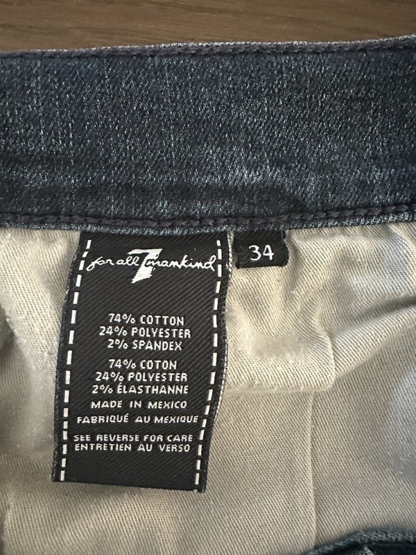 7 for All Mankind Luxe Sport Slimmy Jeans Men’s Size 34”, Inseam 31” Rn#115561 gallery