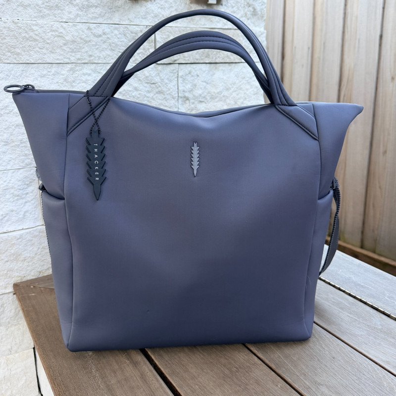 Thacker Cocoon Utility Tote Bag Steel Grey Neoprene Sold Out MSRP $199 EUC