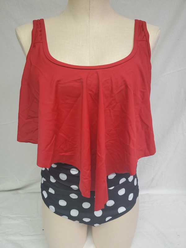 82% Nylon 18% Spandex 2 Pc Womens Bathing Suit Size M- Unbranded 📦