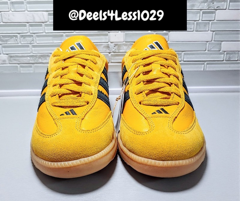 Adidas Samba Millennium Womens Size 9/Mens 8 Crew Yellow Black Gum Brown IE9111