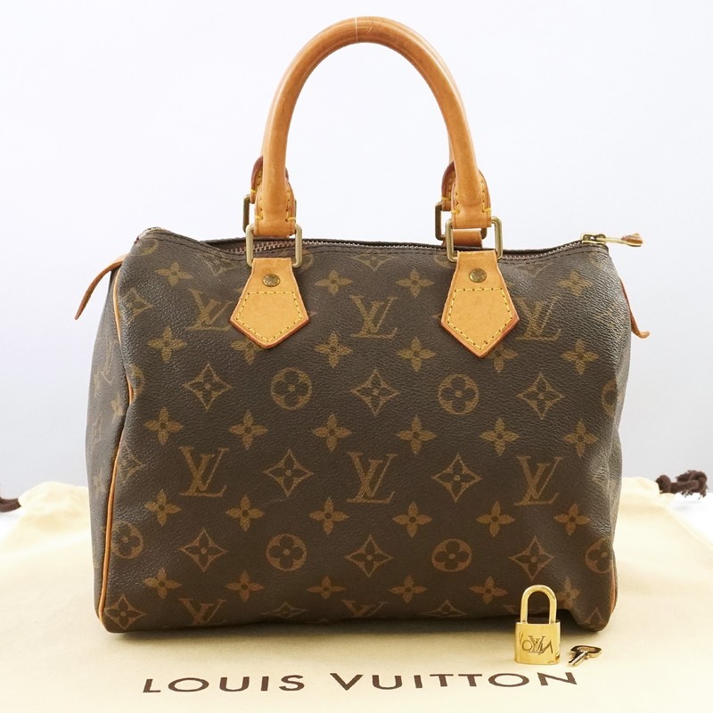 LOUIS VUITTON LV Monogram Speedy 25 M41528 Hand Bag SP0947 SROD Auth #57661A