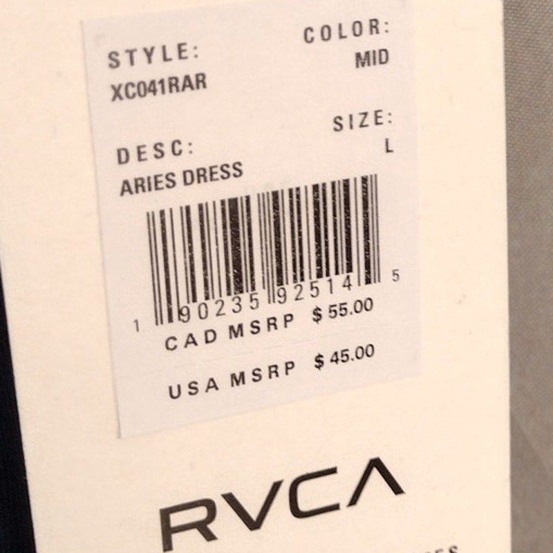 RVCA NEW Aries Mineral Wash Indigo Blue Plunging V-Neck Open Back Dress Large gallery