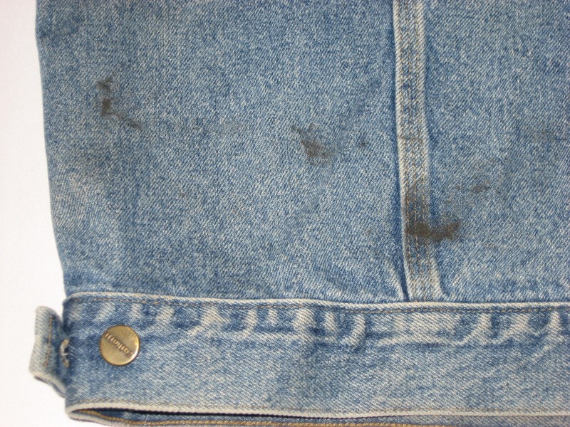 Vintage Carhartt Men's Denim Trucker Jacket XL J12 DST USA Logo on Back gallery