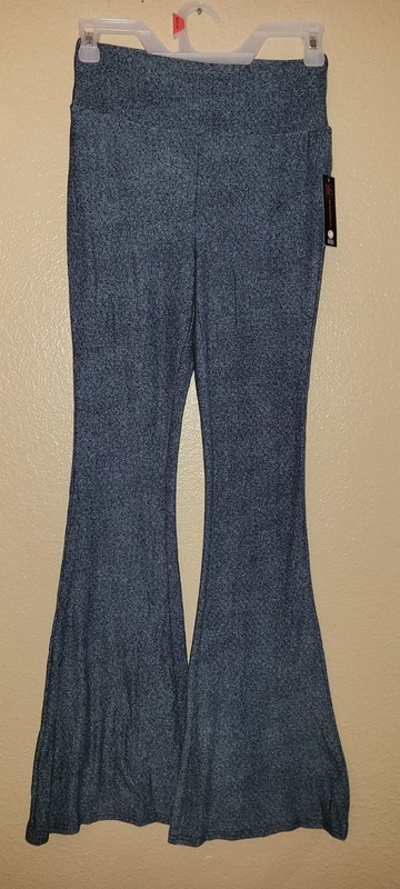 No Boundaries Flare Pants, NOBO knit Flare Pant Multicolor, Small to 3X gallery