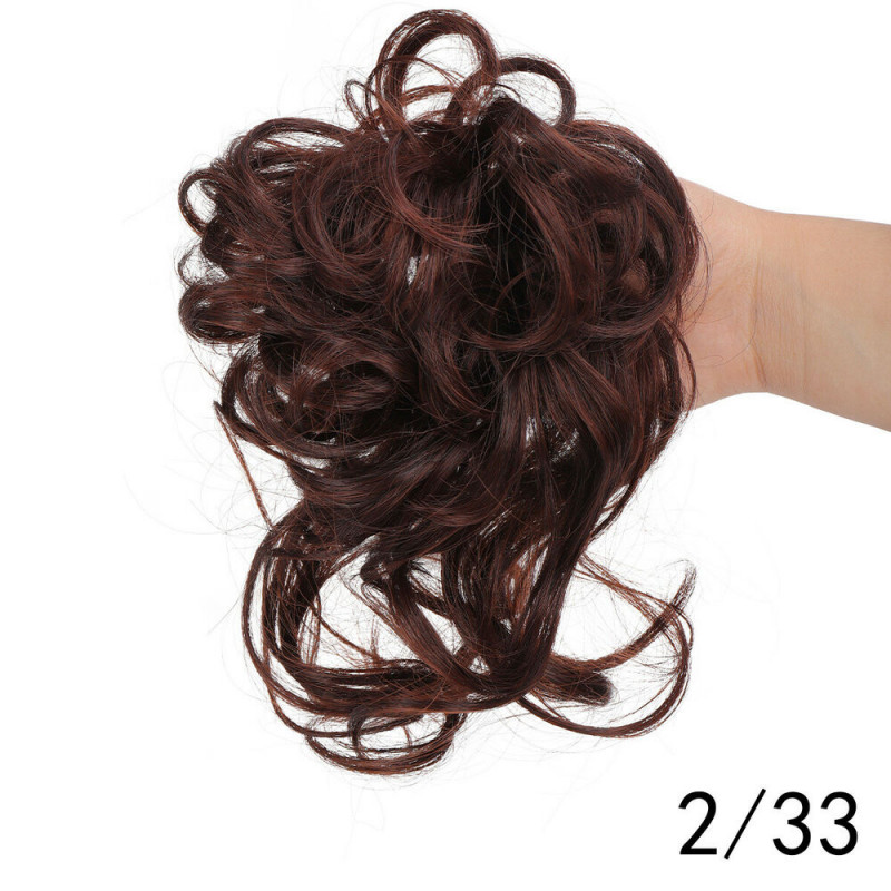 Thick Curly Messy Bun Hair Piece Scrunchie Natural Hair Extensions More Colors gallery