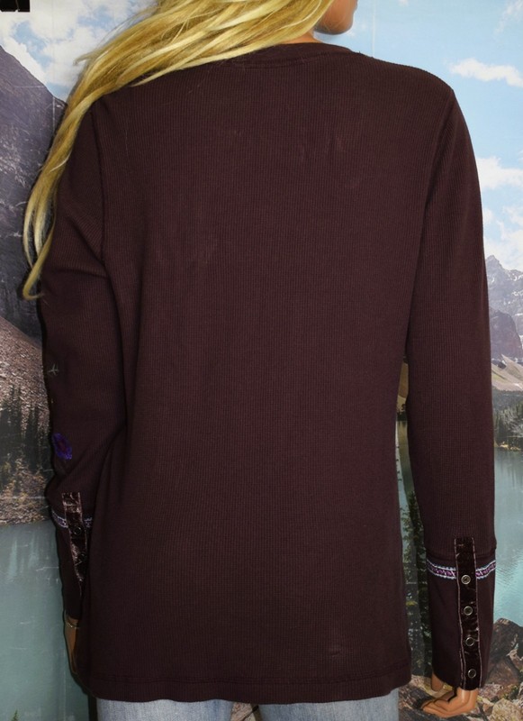 NWOT SUNDANCE CATALOG Frosty Fields Embroidered Top Petite Large gallery