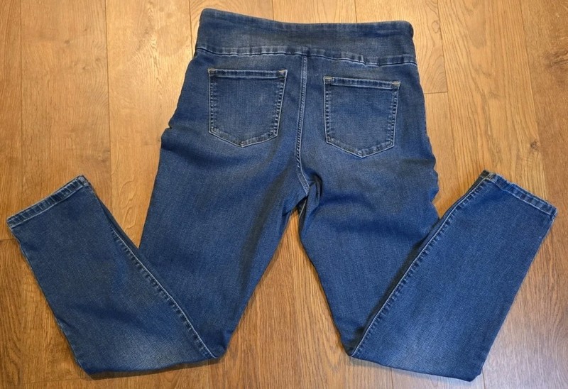 Lee Sculpting Slim Leg Pull-On Jeans Women's Size 14 Medium Mid Rise Stretch gallery