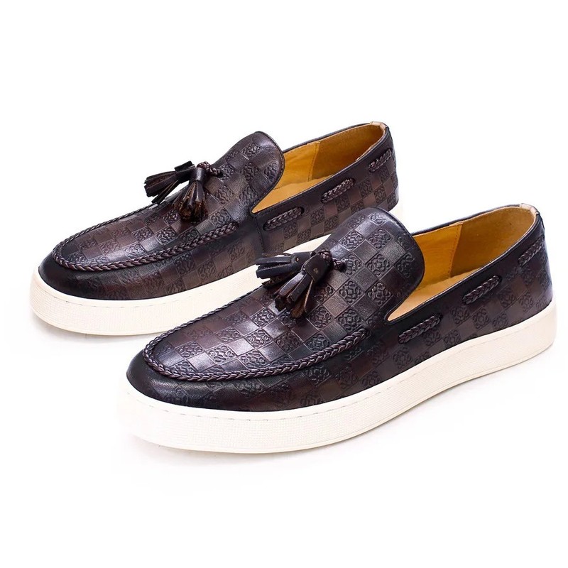 Men's Leather Walking Dress Shoes Outdoor Comforable Rugged Sole Business Shoes gallery