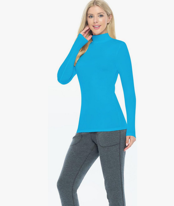 Natural Uniforms Women’s Long Sleeve Turtle-Neck T-Shirt Under Scrub 7169