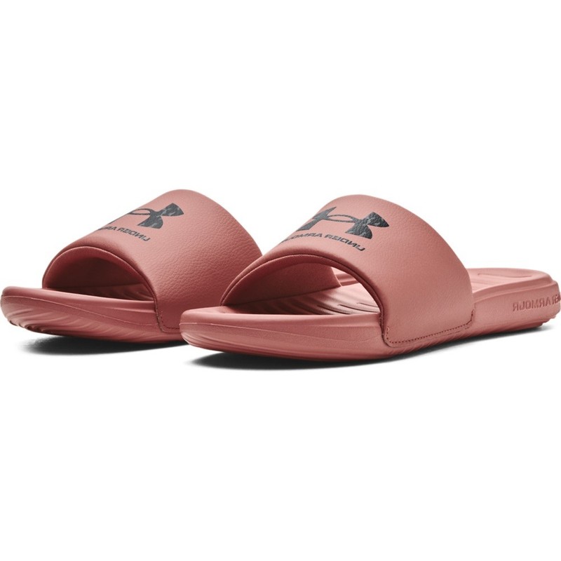 Under Armour 3024435 Men’s UA Ansa Graphic Logo Fix Slides, Red Fusion, Size 14