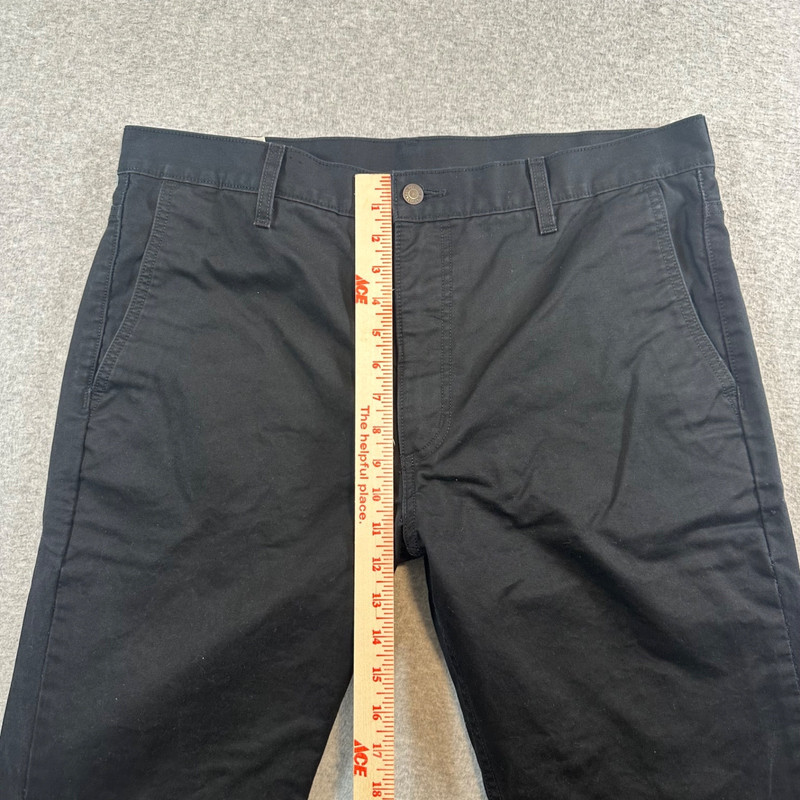 Levis 510 Men's Size 36Wx32L Skinny Fit Chino Pants Gray 100% Cotton Casual gallery