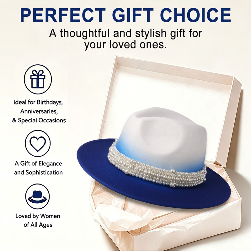 Women's Embroidered Cowboy Hat Floral Decor Western Sun Hat for Party Daily Wear gallery